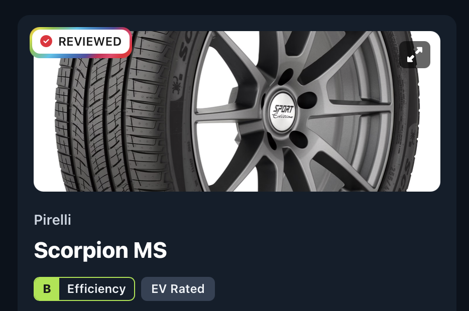 We've built our own proprietary Efficiency Grade to help figure out which tire is most efficient.